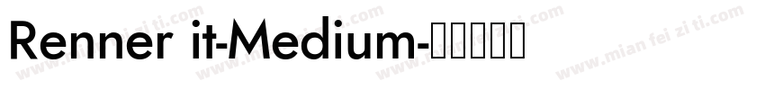 Renner it-Medium字体转换